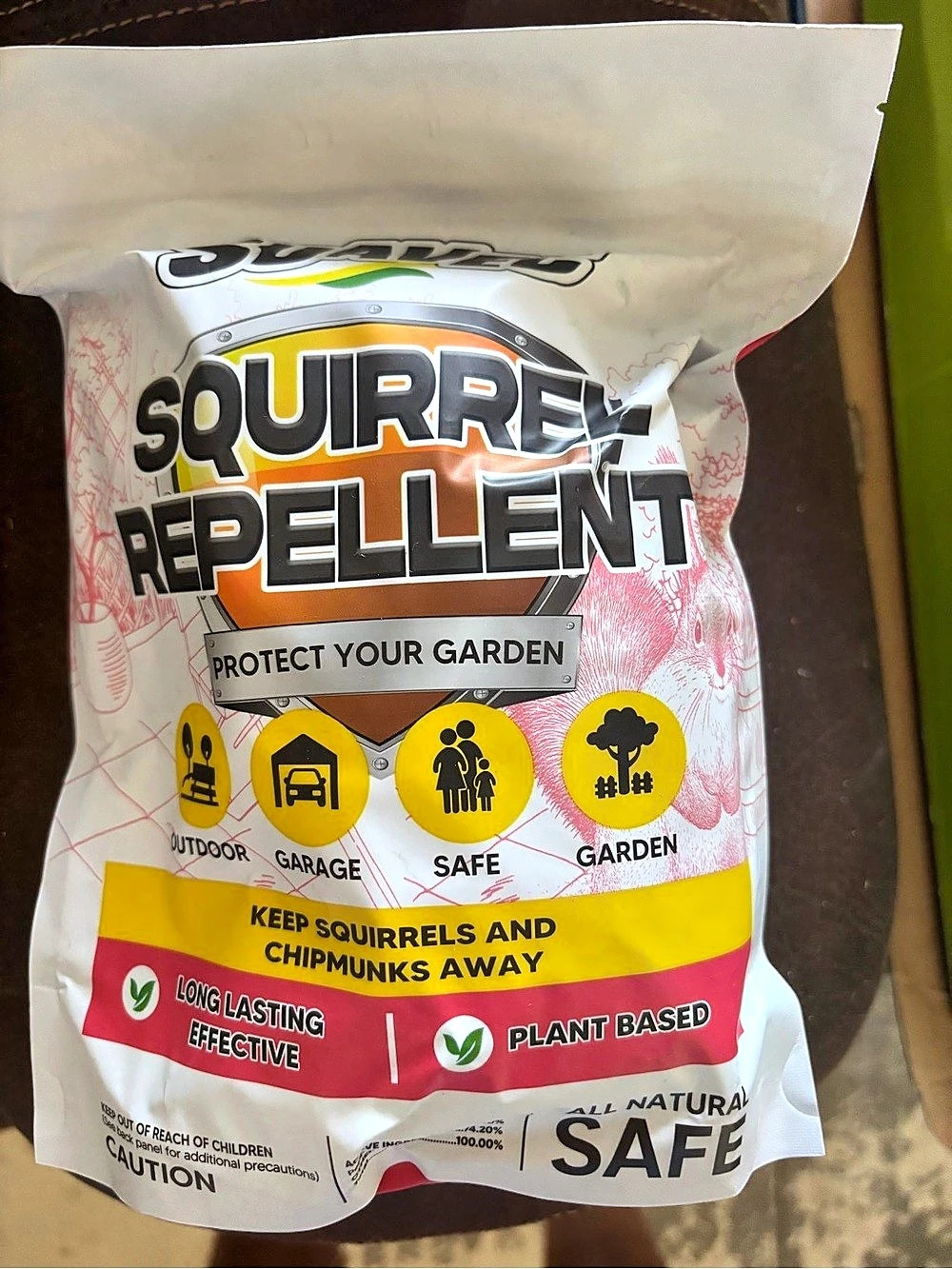 Suavec Squirrel Repellent Outdoor Garden Treatment
